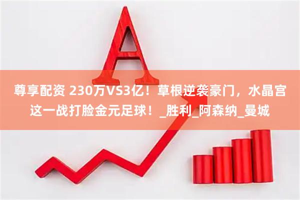 尊享配资 230万VS3亿！草根逆袭豪门，水晶宫这一战打脸金元足球！_胜利_阿森纳_曼城