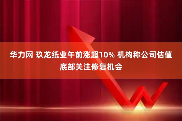 华力网 玖龙纸业午前涨超10% 机构称公司估值底部关注修复机会